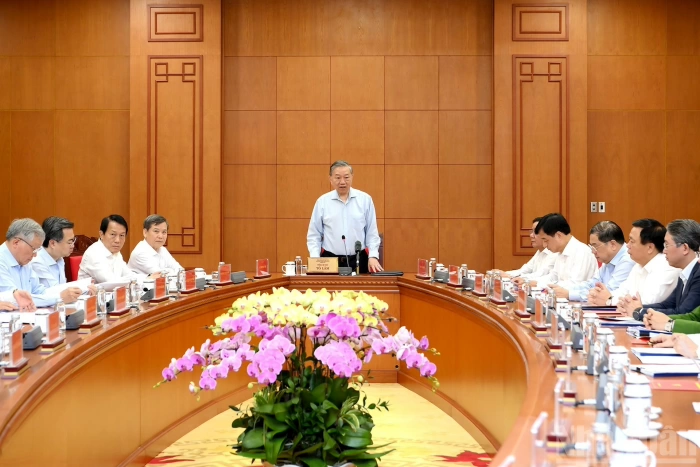 Tổng Bí thư Tô Lâm làm việc với Ban Nội chính Trung ương