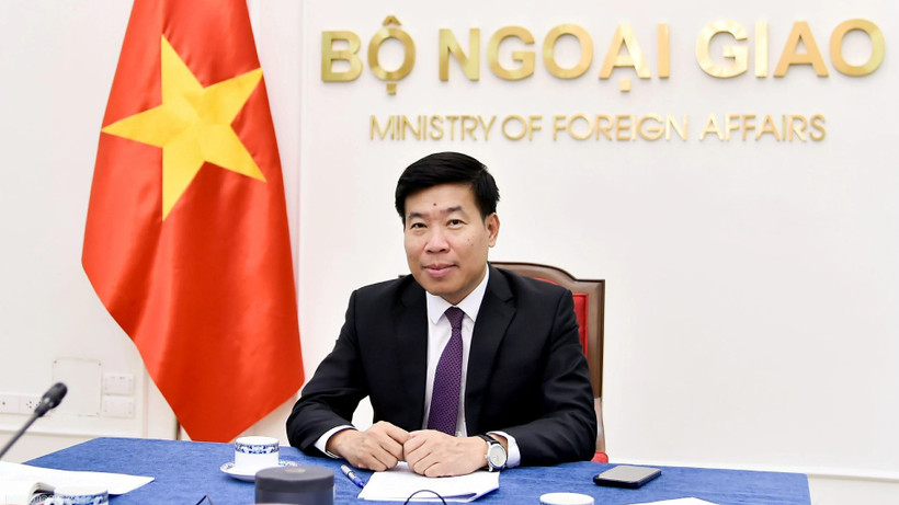 Ủy viên Trung ương Đảng, Thứ trưởng Ngoại giao Nguyễn Mạnh Cường. (Ảnh; Bộ Ngoại giao)
