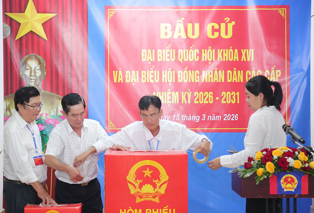 Tổ bầu cử số 32 khai mạc bầu cử đại biểu Quốc hội khóa XVI và đại biểu HĐND các cấp nhiệm kỳ 2026 - 2031.