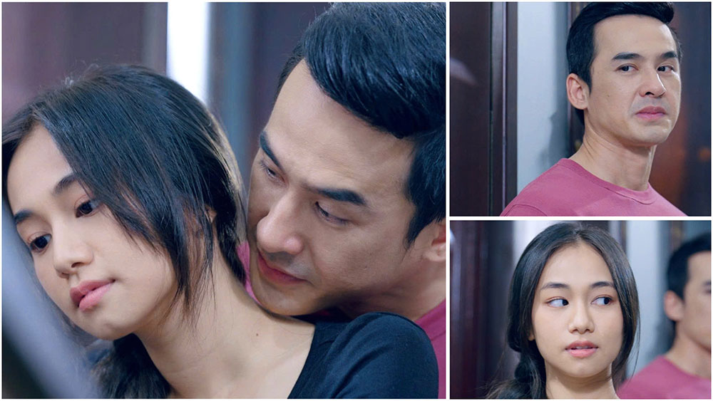 Trong căn bếp nhỏ của nhà Mai.