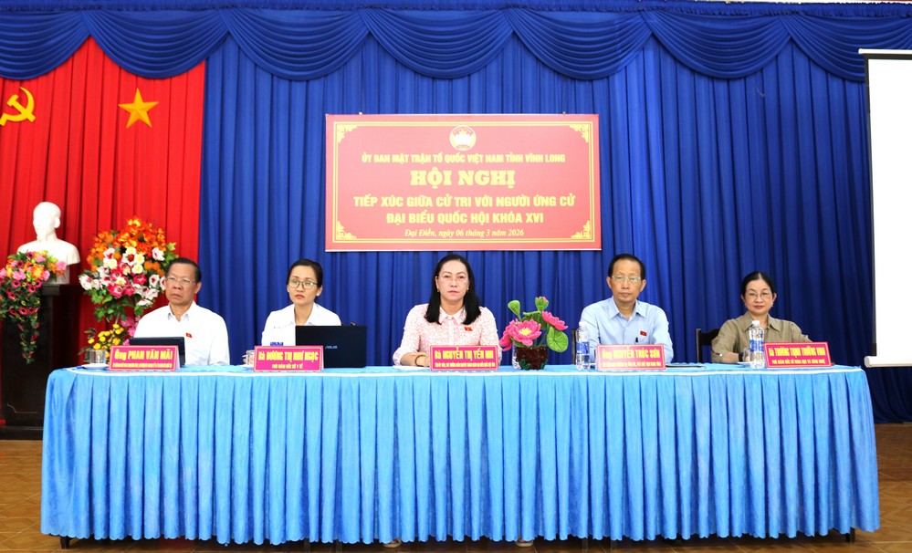 Ứng cử viên đại biểu Quốc hội khóa XVI - đơn vị bầu cử số 6 tiếp xúc cử tri tại xã Đại Điền.