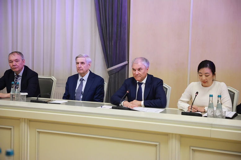 Chủ tịch Vyacheslav Volodin khẳng định Duma Quốc gia Nga sẵn sàng phối hợp với phía Việt Nam, triển khai các thỏa thuận cấp cao - Ảnh: VGP/Nhật Bắc