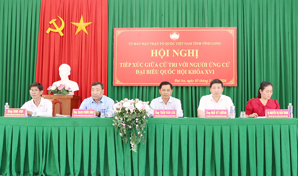 Ứng cử viên ĐBQH Khóa XVI tiếp xúc cử tri xã Đại An, Hàm Giang.