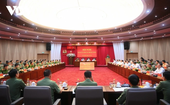 Tổng Bí thư Tô Lâm dự và phát biểu chỉ đạo Hội nghị Đảng ủy Công an Trung ương