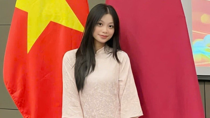 Em Vy Ngọc Hải, sinh viên tại Đại học Qatar. (Ảnh do nhân vật cung cấp)
