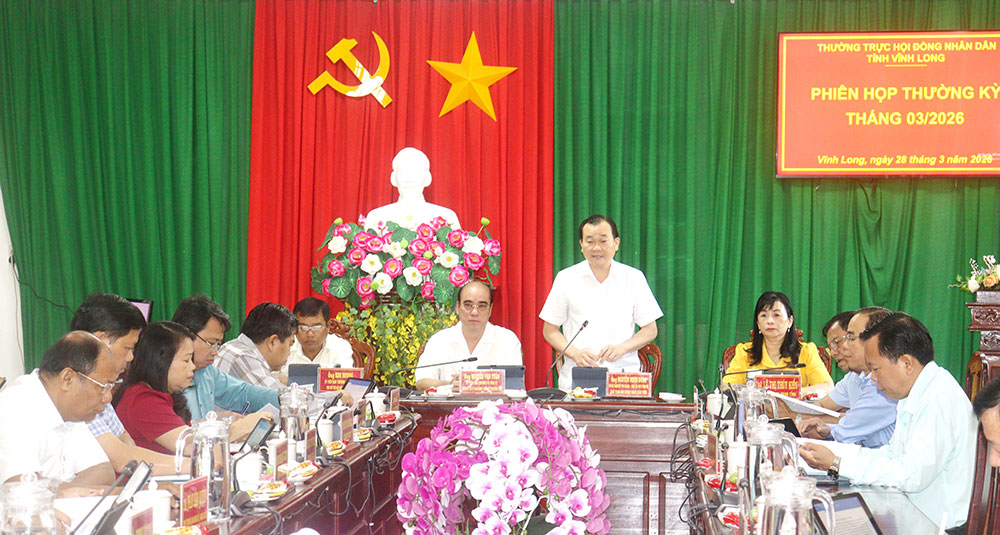 Thường trực HĐND tỉnh tổ chức phiên họp thường kỳ tháng 3/2026.