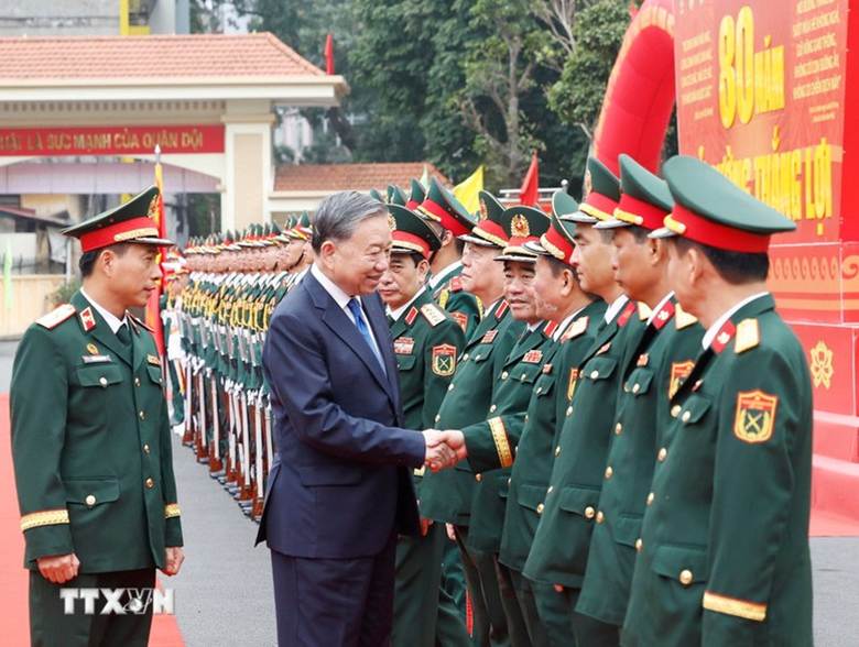 

Tổng Bí thư Tô Lâm dự Lễ kỷ niệm 80 năm Ngày thành lập Binh chủng Công binh - Ảnh: TTXVN