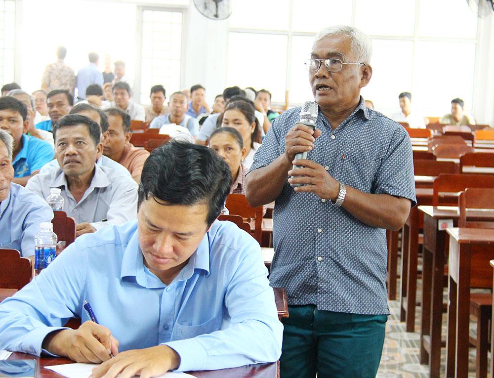 Cử tri Thạch Khương - ấp Kỳ Son gửi gắm kỳ vọng đến các ứng cử viên.