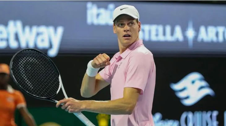 Sinner đang hướng đến mục tiêu đoạt cú đúp ở Miami - Ảnh: ATP