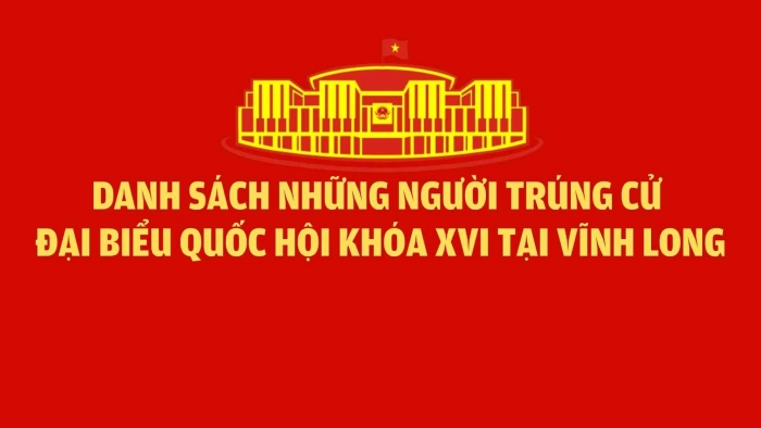Danh sách những người trúng cử đại biểu Quốc hội khóa XVI tại Vĩnh Long