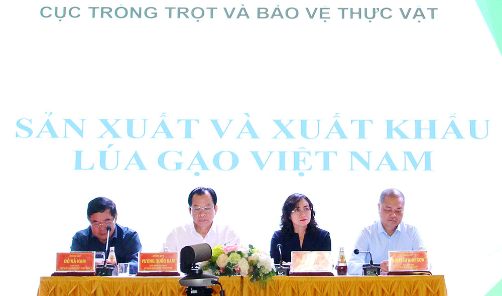 Diễn giả tham gia Hội nghị thúc đẩy xuất khẩu gạo năm 2026.