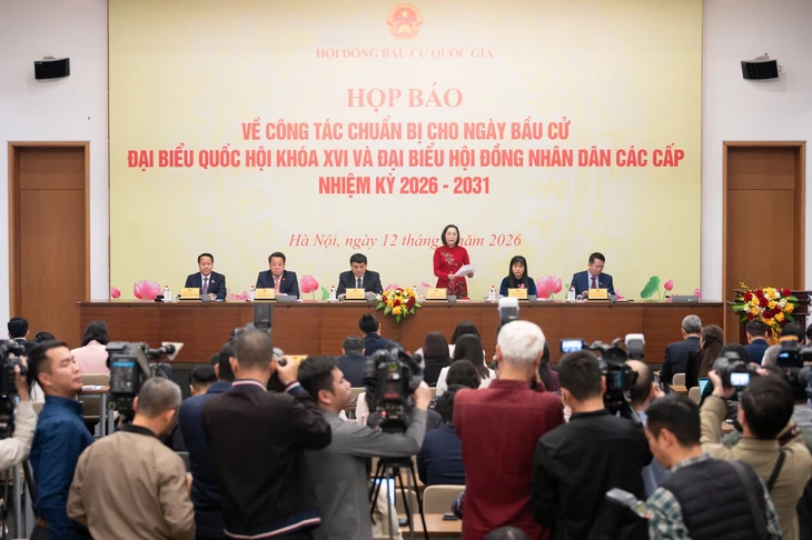 Quang cảnh buổi họp báo - Ảnh: GIA HÂN

