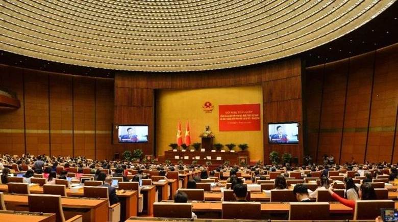 Toàn cảnh Hội nghị toàn quốc tổng kết 50 năm nền văn học, nghệ thuật Việt Nam sau ngày thống nhất đất nước.
