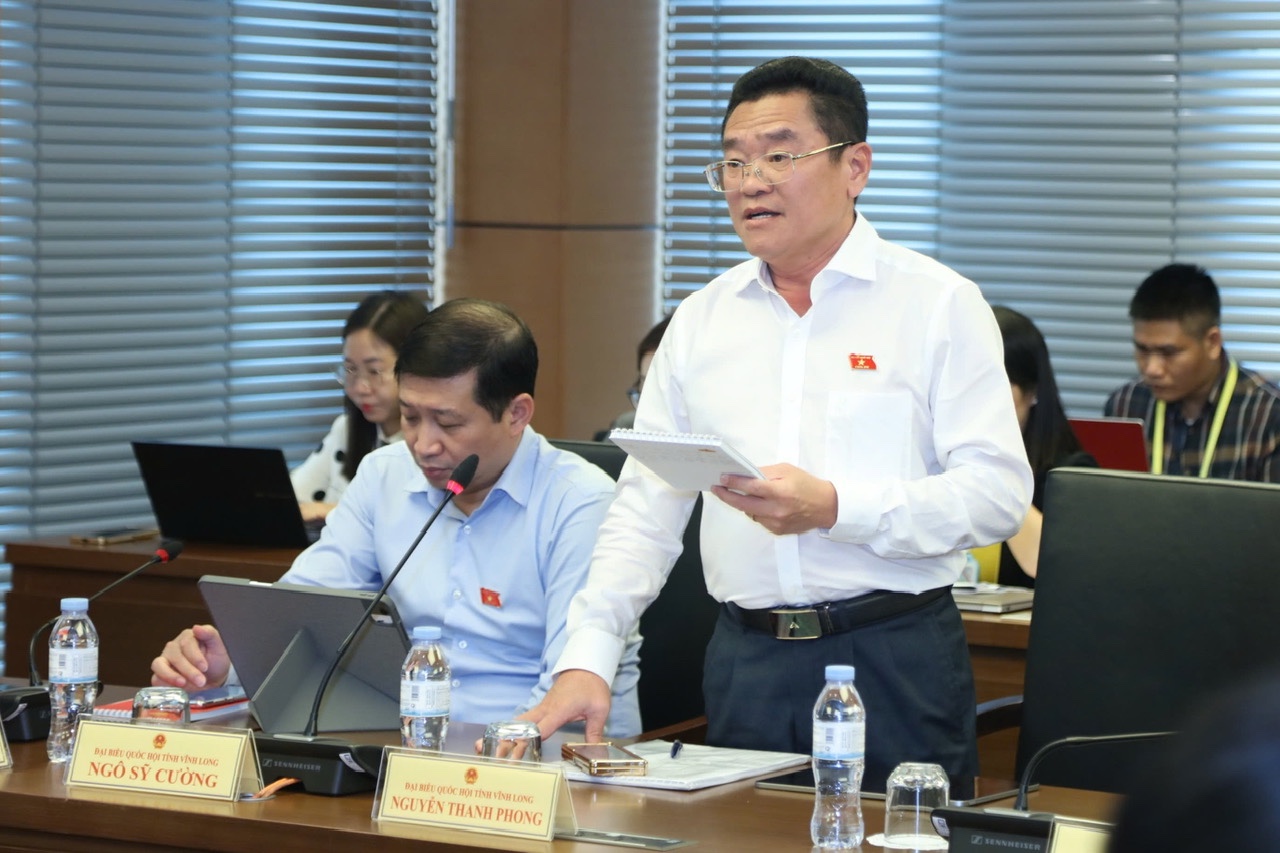 Đại biểu Nguyễn Thanh Phong phát biểu thảo luận.