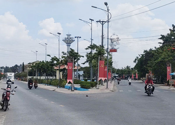 Một góc xã NTM Hùng Hòa.

