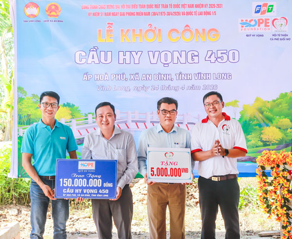 Khởi công cầu giao thông nông thôn, góp phần xây dựng NTM.

