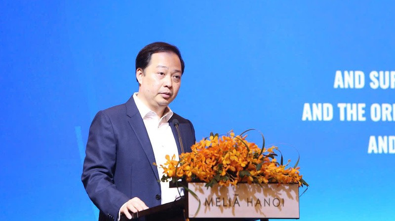 Ông Nguyễn Quốc Phương, Cục trưởng Quản lý nợ và Kinh tế đối ngoại, Bộ Tài chính phát biểu tại Hội nghị.
