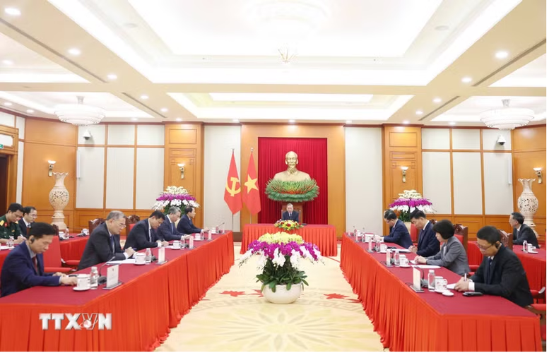 Tổng Bí thư, Chủ tịch nước Tô Lâm điện đàm với Thủ tướng Australia Anthony Albanese - Ảnh: TTXVN

