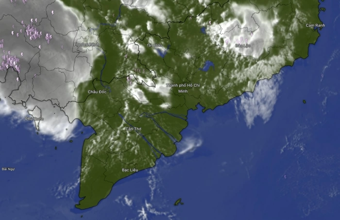 Mây dông hình thành, Lâm Đồng, Đồng Tháp, Vĩnh Long, Tây Ninh đón mưa trước, về tối càng lan rộng