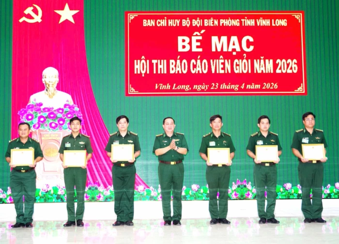 Bộ đội Biên phòng tỉnh tổ chức Hội thi Báo cáo viên giỏi năm 2026