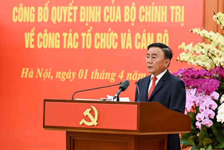 Thường trực Ban Bí thư Trần Cẩm Tú phát biểu chỉ đạo và giao nhiệm vụ. (Ảnh: DUY LINH)