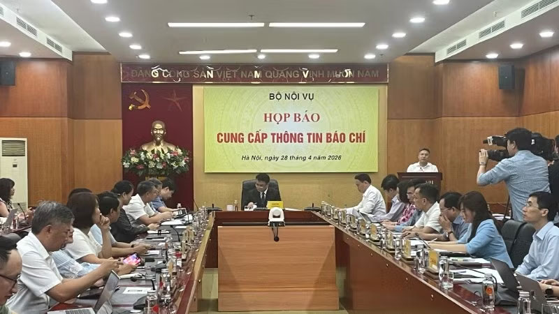 Quang cảnh họp báo.