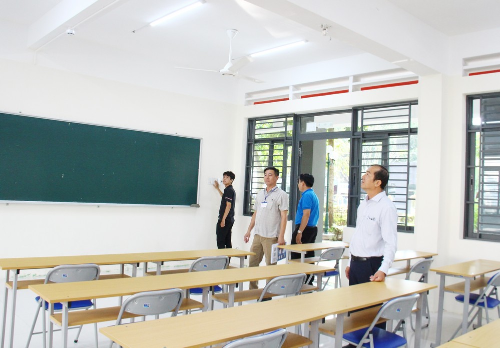 Cơ sở vật chất, phòng thi tại các điểm thi ở Vĩnh Long được chuẩn bị đầy đủ, sẵn sàng.