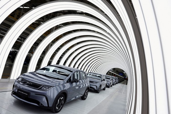 Xe điện Trung Quốc. Ảnh minh hoạ: Reuters