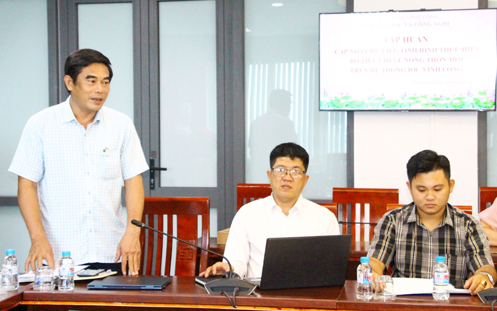 Sở Khoa học và Công nghệ tổ chức buổi tập huấn dành cho lãnh đạo và công chức phụ trách Sở Nông nghiệp và Môi trường.