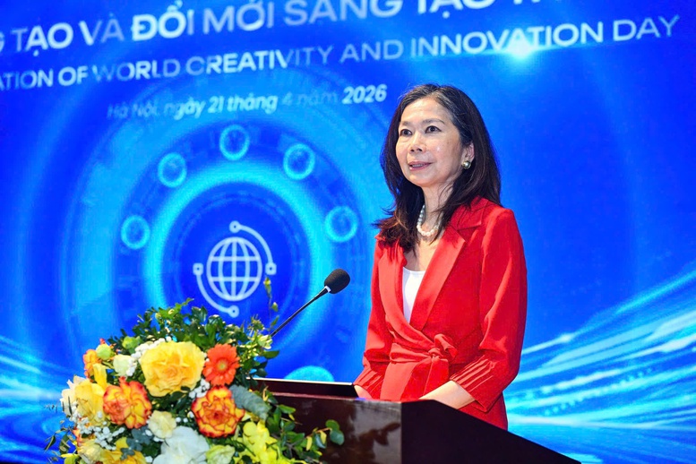 Bà Pauline Tamesis, Điều phối viên thường trú Liên Hợp Quốc tại Việt Nam phát biểu tại lễ hưởng ứng - Ảnh: VGP/TG