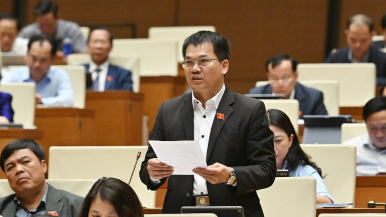 Đại biểu Dương Khắc Mai (Đoàn Lâm Đồng). (Ảnh: THỦY NGUYÊN)
