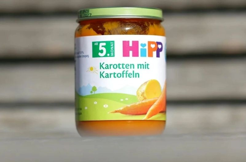 Thuốc diệt chuột được phát hiện trong một mẫu thử của sản phẩm hũ ăn dặm vị cà rốt và khoai tây loại 190gram. (Ảnh: Tobias Steinmaurer/APA/dpa)
