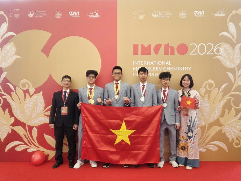 Đoàn học sinh Việt Nam tham dự Kỳ thi Olympic Hóa học Quốc tế Mendeleev (IMChO) lần thứ 60.
