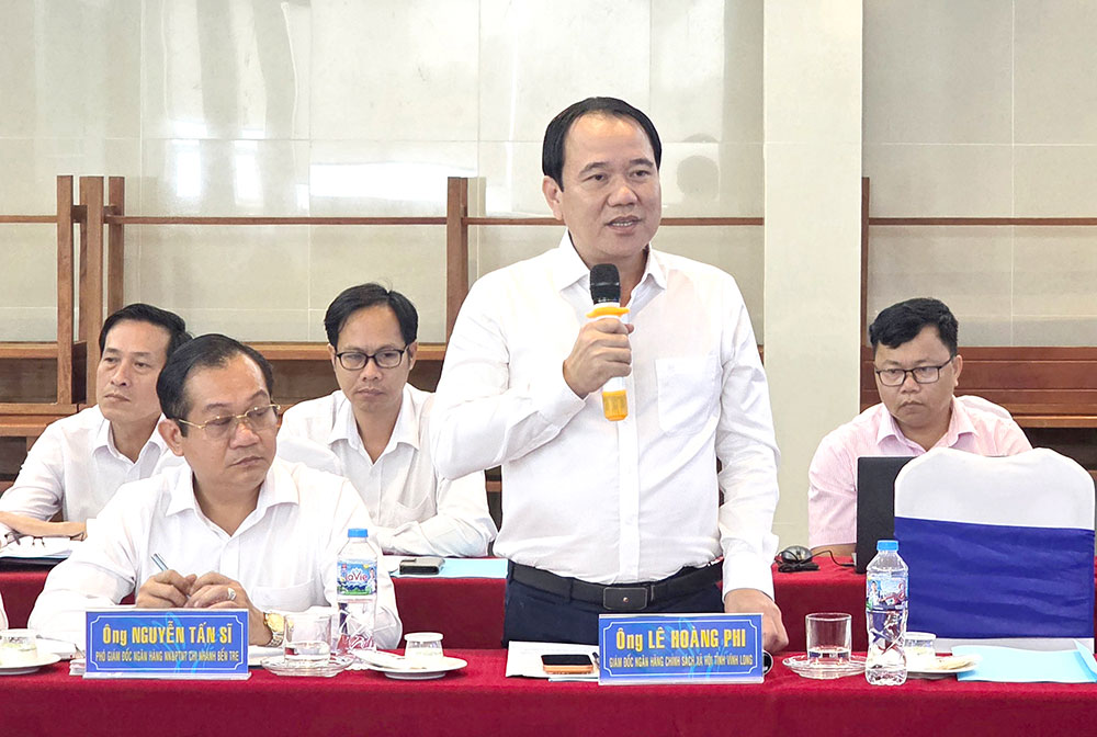 Đại diện Ngân hàng chính sách xã hội chia sẻ về hoạt động tín dụng chính sách.