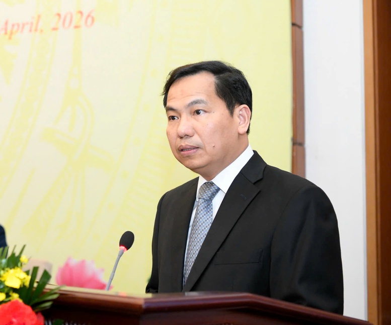 Tổng Thư ký Quốc hội, Chủ nhiệm Văn phòng Quốc hội Lê Quang Mạnh phát biểu tại họp báo - Ảnh: VGP/Nguyễn Hoàng