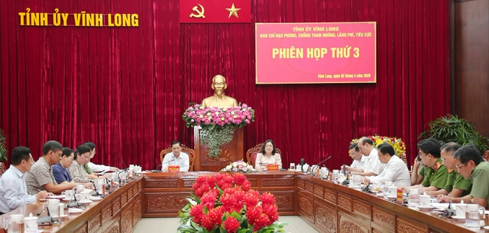 Ban chỉ đạo Phòng, chống tham nhũng, lãng phí, tiêu cực tỉnh họp phiên thứ ba