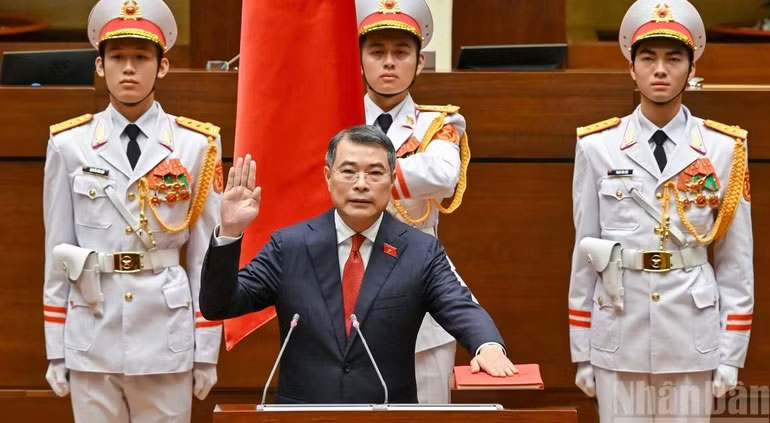 Thủ tướng Chính phủ Lê Minh Hưng tuyên thệ nhậm chức.