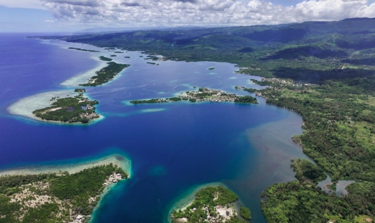 Quần đảo Solomon nhìn từ trên cao. Ảnh: nationalgeographic
