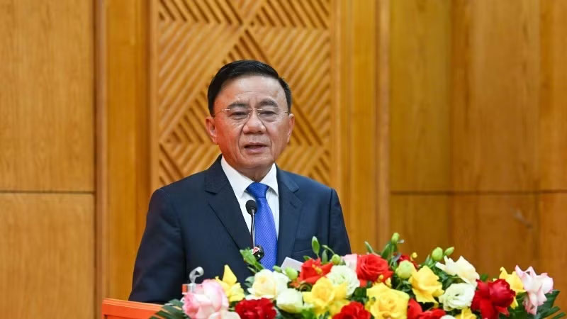 Đồng chí Trần Cẩm Tú, Ủy viên Bộ Chính trị, Thường trực Ban Bí thư (Ảnh: DUY LINH)