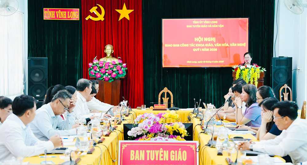 Hội nghị giao ban sơ kết công tác khoa giáo, văn hóa, văn nghệ quý I.