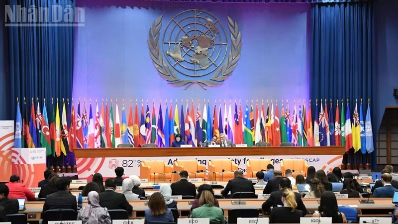 Khóa họp lần thứ 82 của ESCAP diễn ra tại Thủ đô Bangkok, Thái Lan. (Ảnh: XUÂN SƠN)