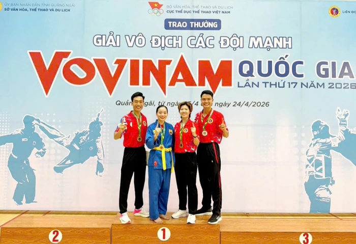 Vĩnh Long xếp hạng 4 toàn đoàn tại Giải Vô địch các đội mạnh Vovinam quốc gia