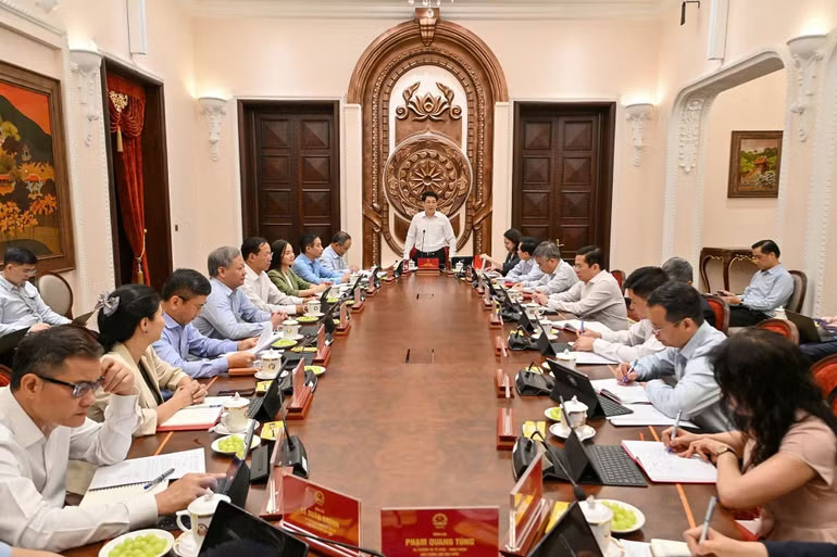 Toàn cảnh buổi làm việc.
