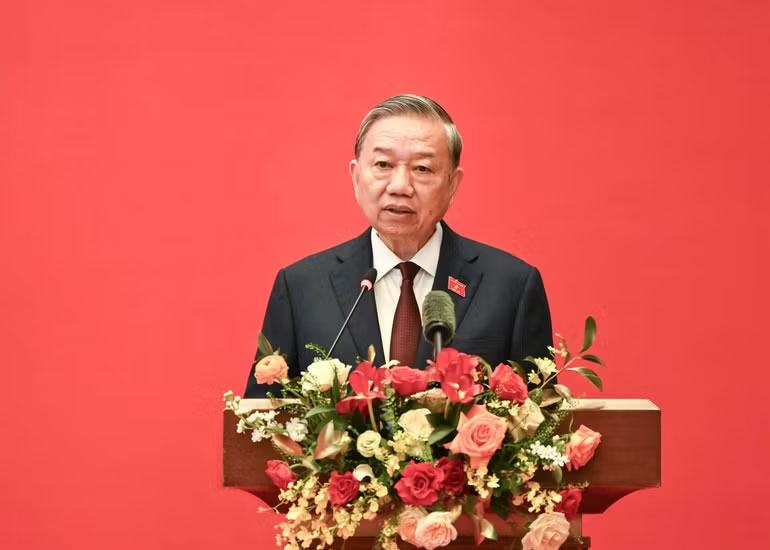 Tổng Bí thư, Chủ tịch nước Tô Lâm phát biểu giao nhiệm vụ tại hội nghị. (Ảnh: Duy Linh)
