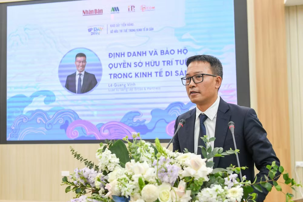 Luật sư Lê Quang Vinh, Giám đốc Công ty Sở hữu Trí tuệ Bross & Partners.
