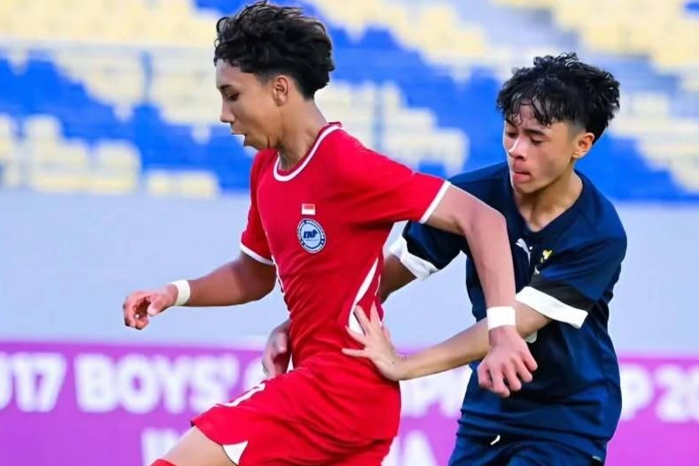 U17 Singapore đại thắng U17 Brunei (Ảnh: Asean Football).

