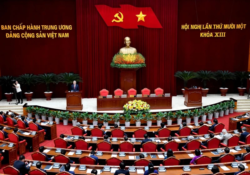 Hội nghị Trung ương 11 khóa XIII đã quyết nghị nhiều nội dung có ý nghĩa chiến lược đối với sự phát triển của đất nước. (Ảnh: Đăng Khoa)

