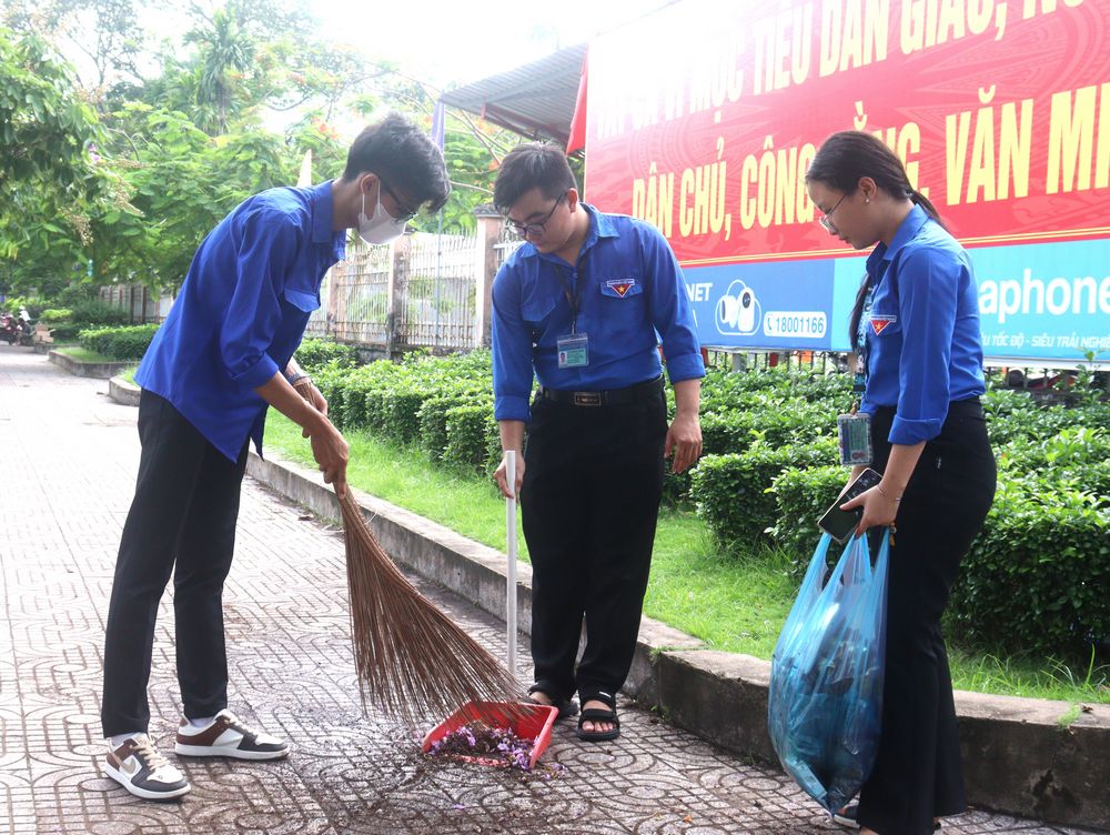 Thông qua hoạt động thể hiện tinh thần xung kích, tình nguyện của tuổi trẻ trong tham gia bảo vệ môi trường