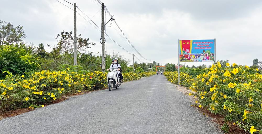 Học và làm theo Bác, nông thôn của huyện Bình Tân không ngừng vươn mình đổi mới.
