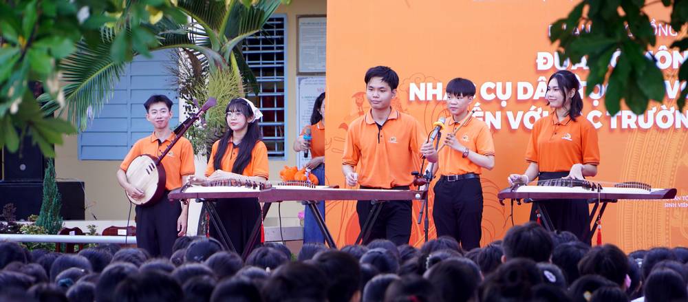 Buổi học ngoại khóa về âm nhạc và võ thuật cổ truyền đầy sắc màu.

